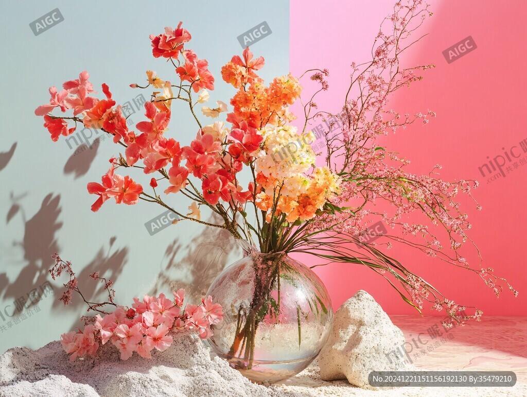 撞色花藝