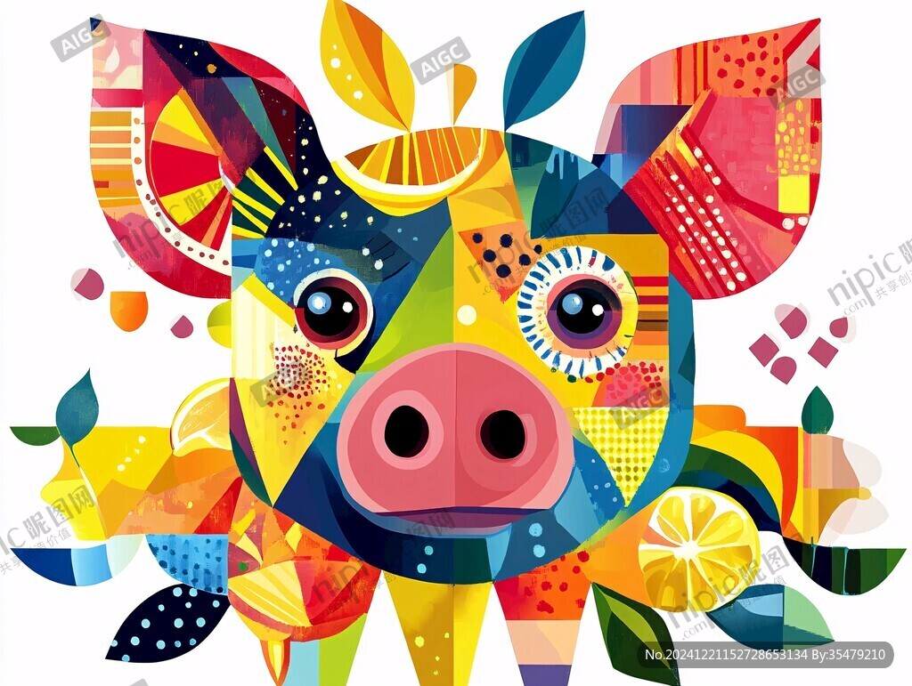 潮流動物插畫