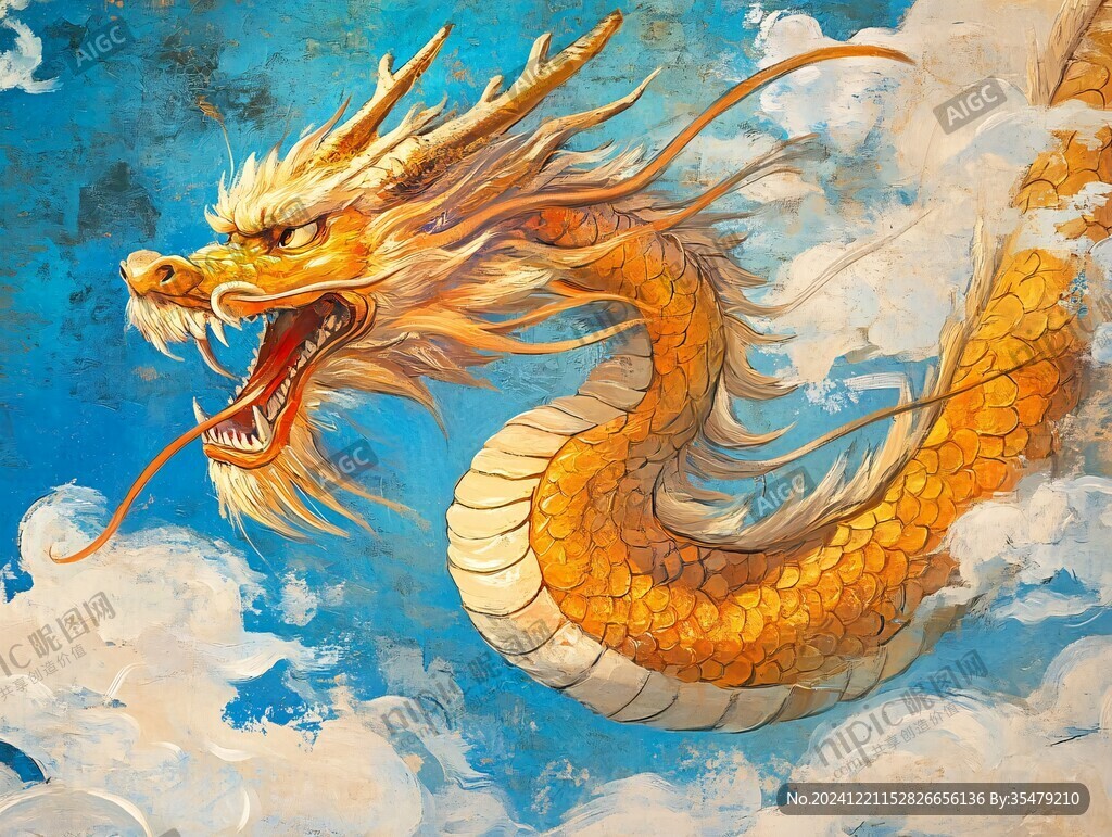 龍吐水壁紙