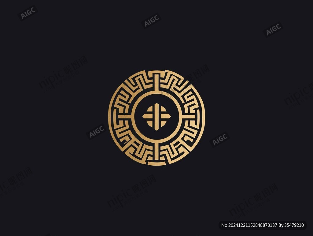 簡約回紋標志