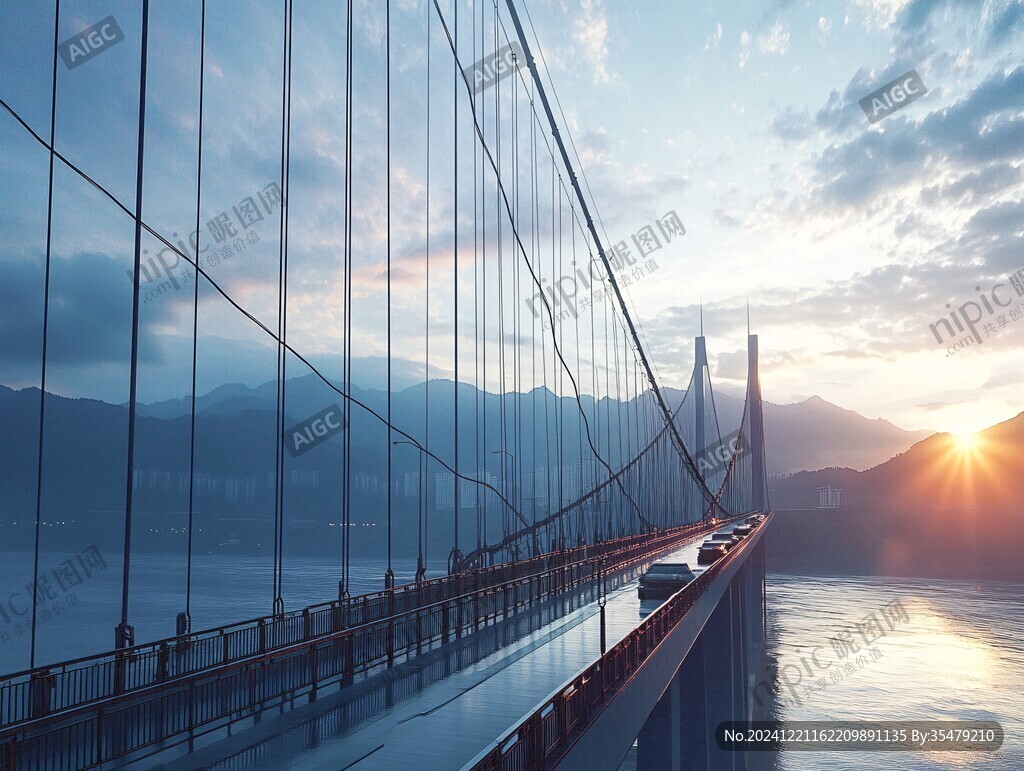 玻璃橋風(fēng)景印象背景