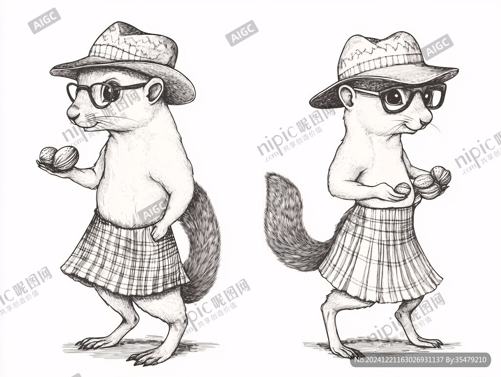 土撥鼠插畫