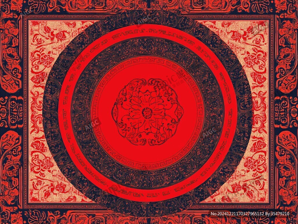 中式傳統(tǒng)圓環(huán)紋