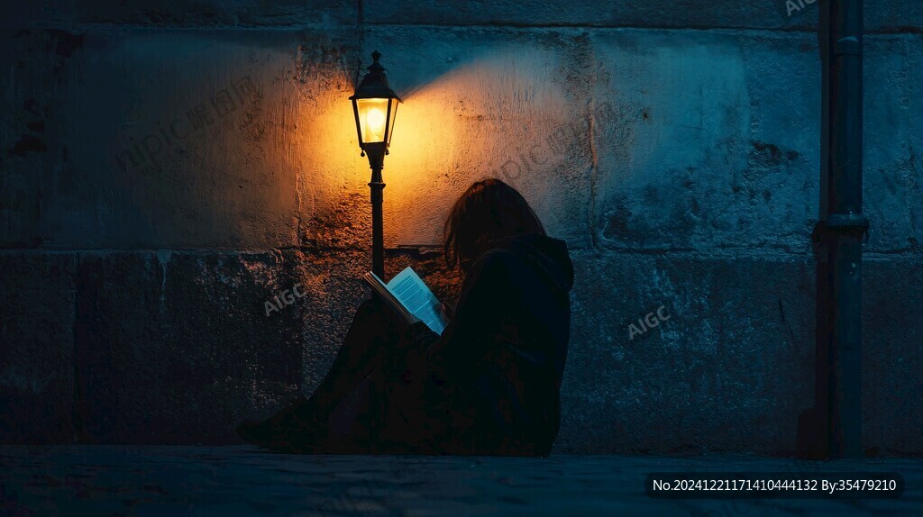 燈下看書