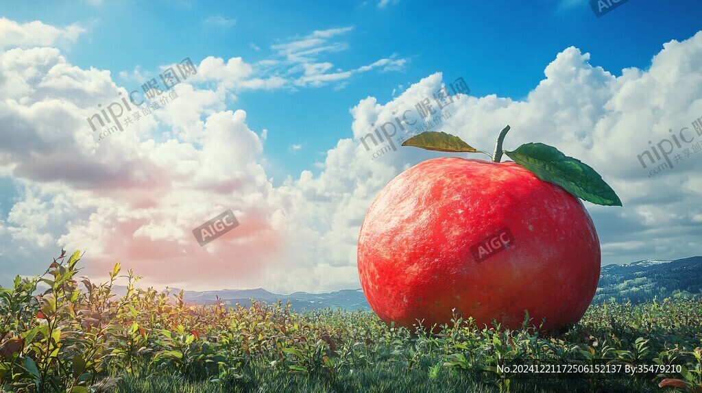 清晨早晨的蘋果