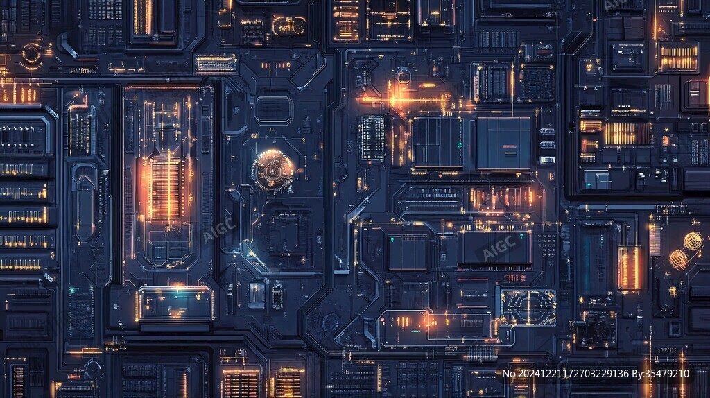 科幻電路背景
