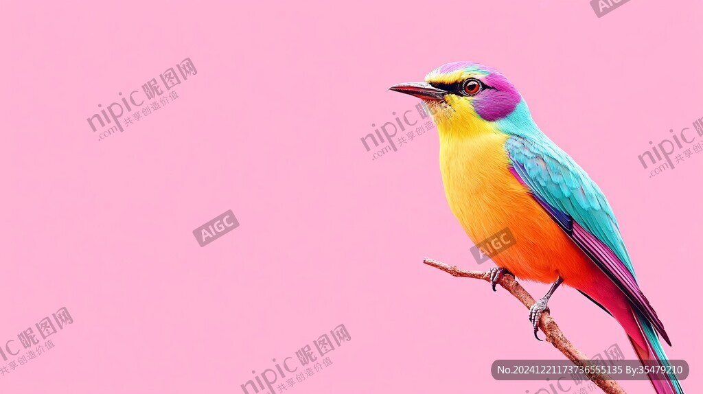 顏色美麗鳥