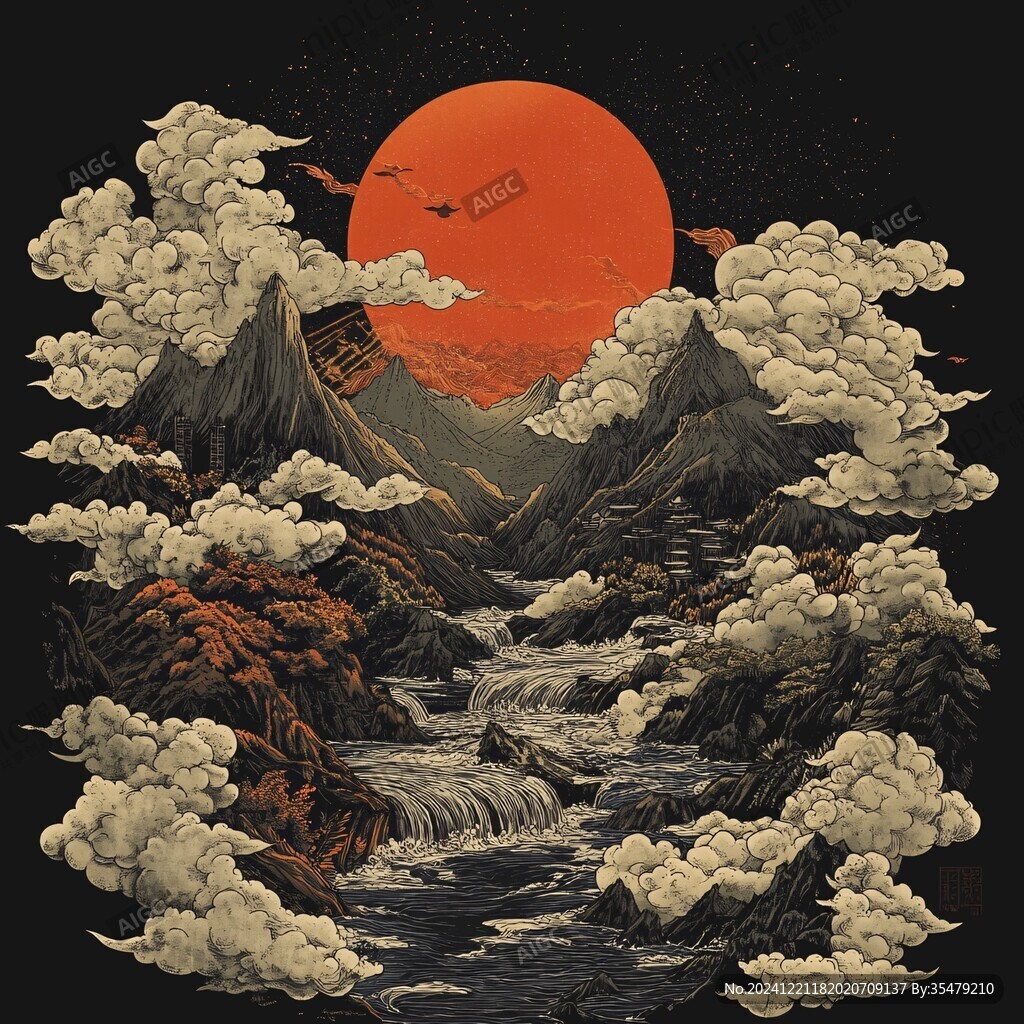 仙山插畫