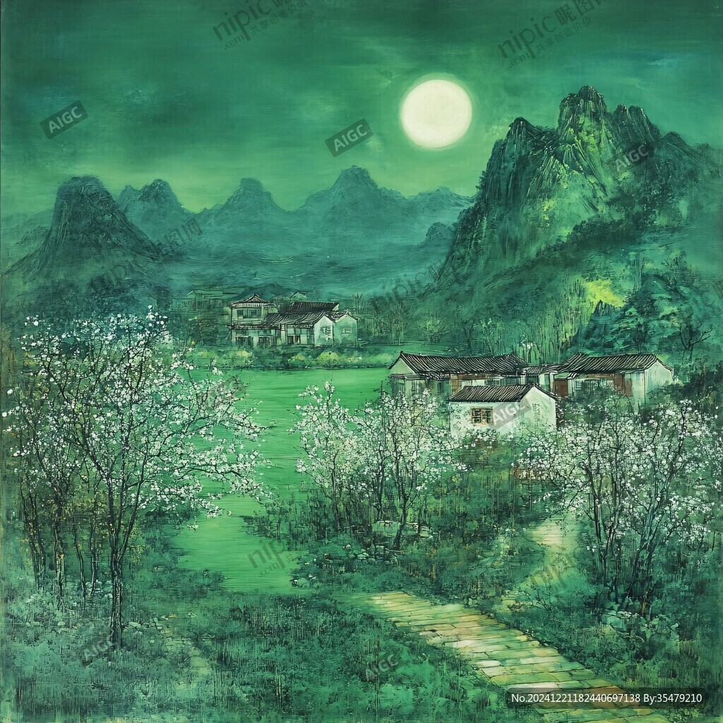 南方鄉(xiāng)村油畫(huà)