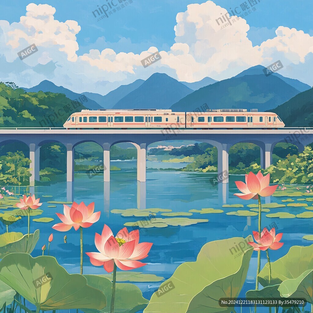 王家壩閘插畫