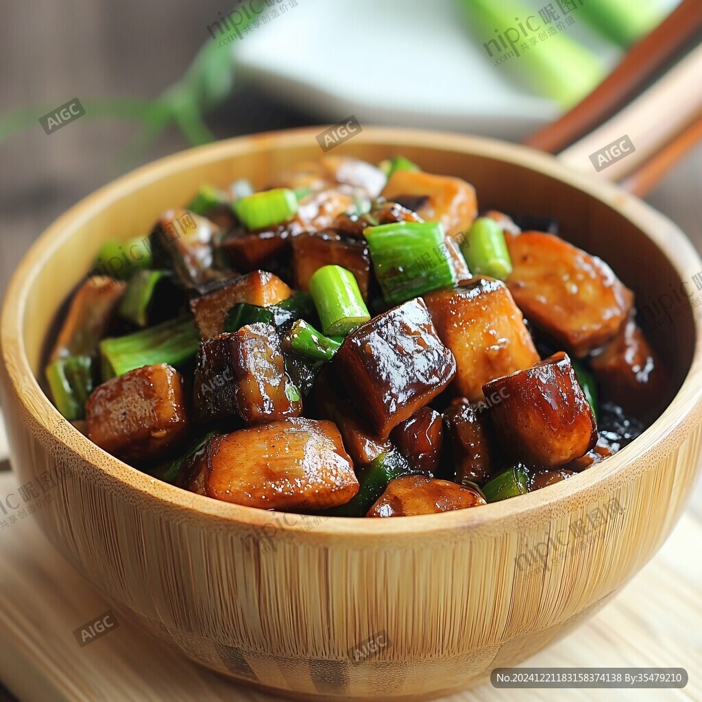 肉丁燒香菇