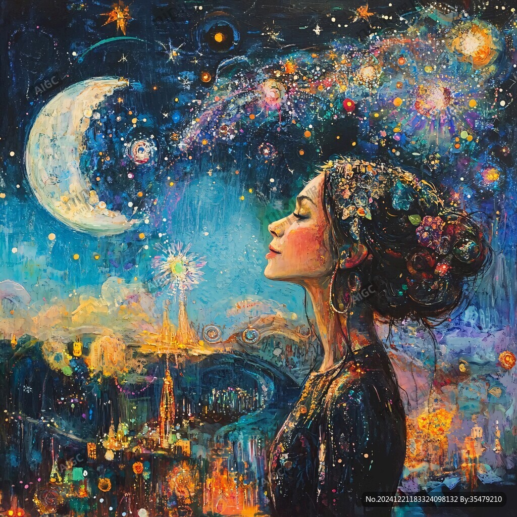 星月河幻想插畫