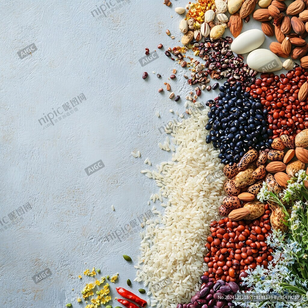 谷物食材背景圖