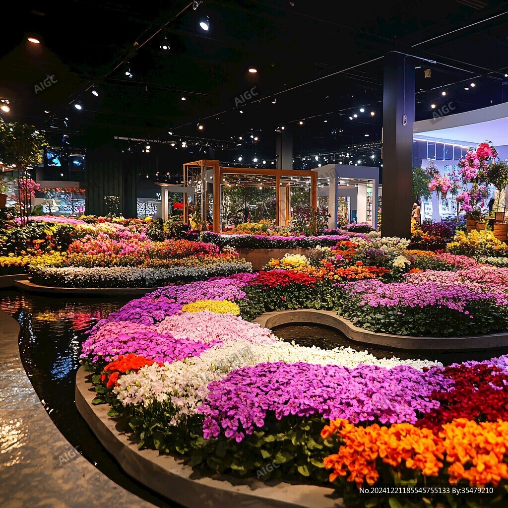 室內(nèi)花卉展內(nèi)景