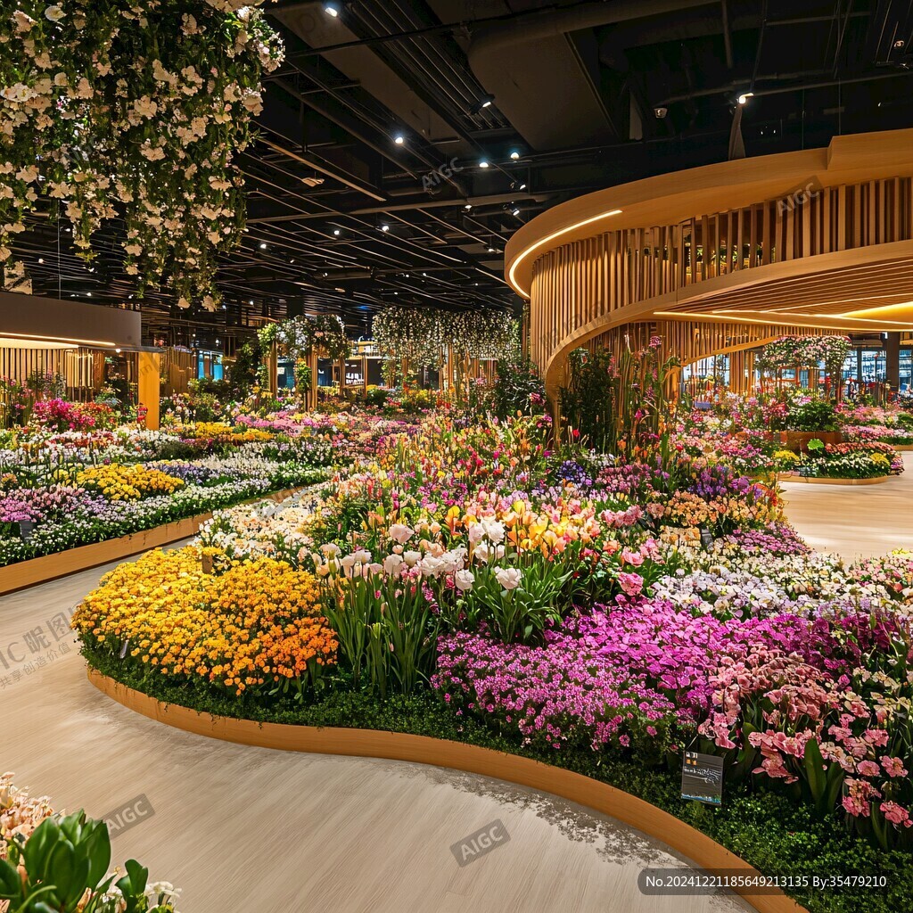室內(nèi)花卉展內(nèi)景