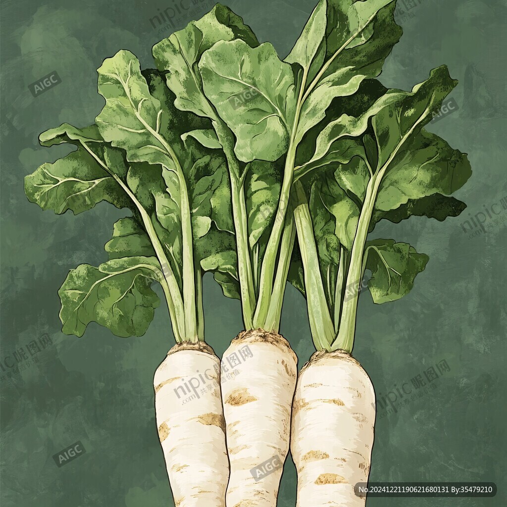 果仁菠菜插畫
