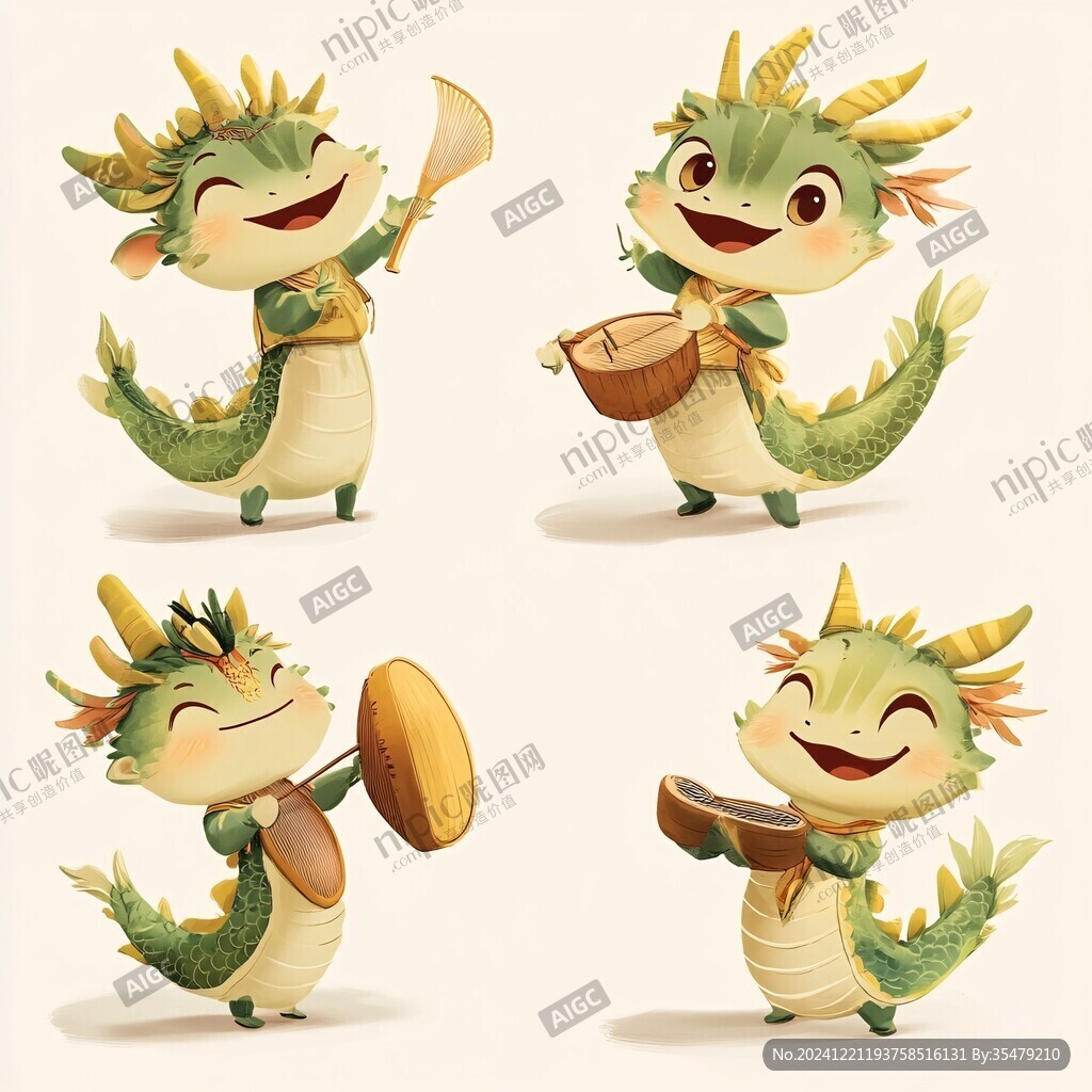 小龍吉祥物設計