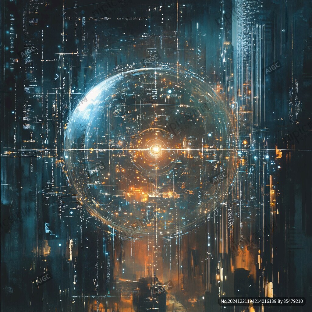 科技匯聚科技背景