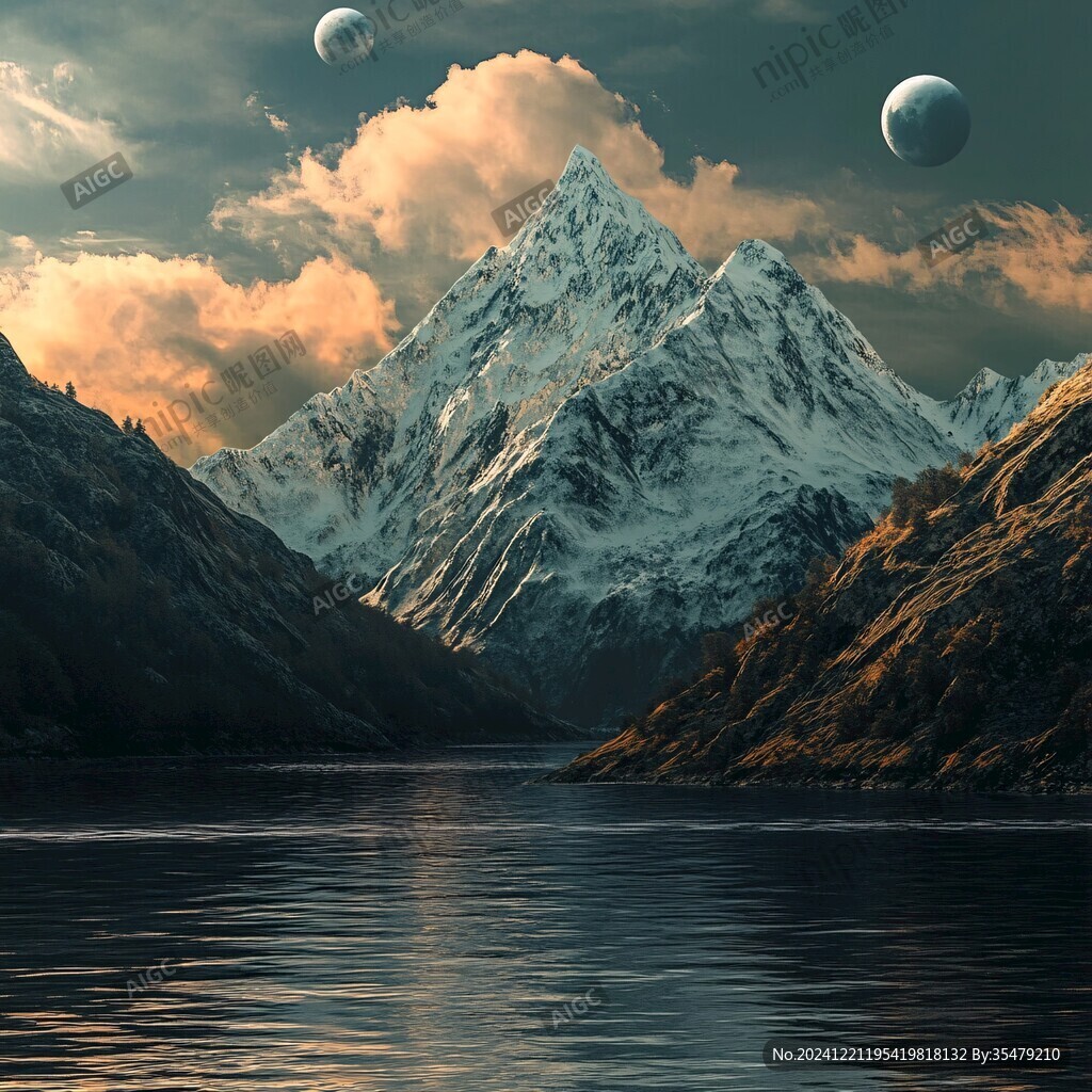 3d山脈背景