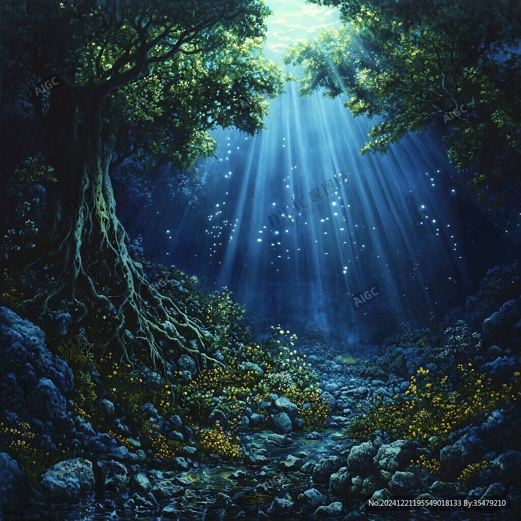 夢(mèng)幻森林立體畫