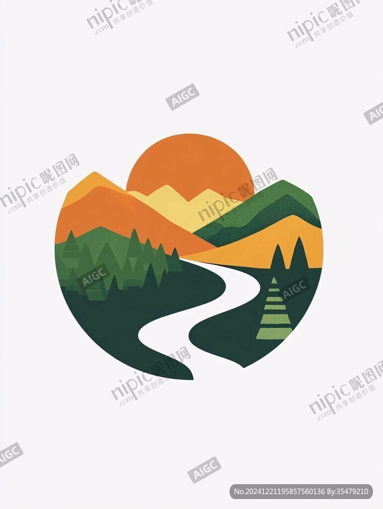 河流山脈logo