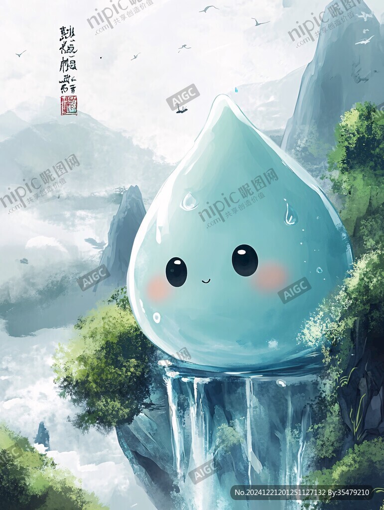 q版水滴