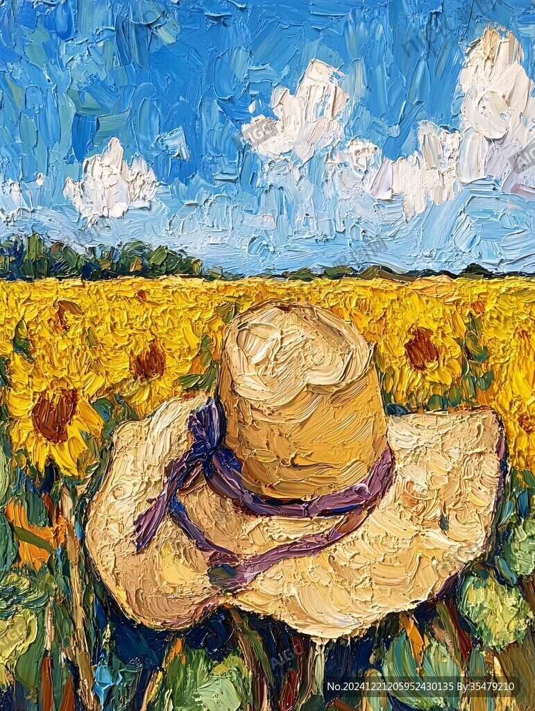 葵花油畫