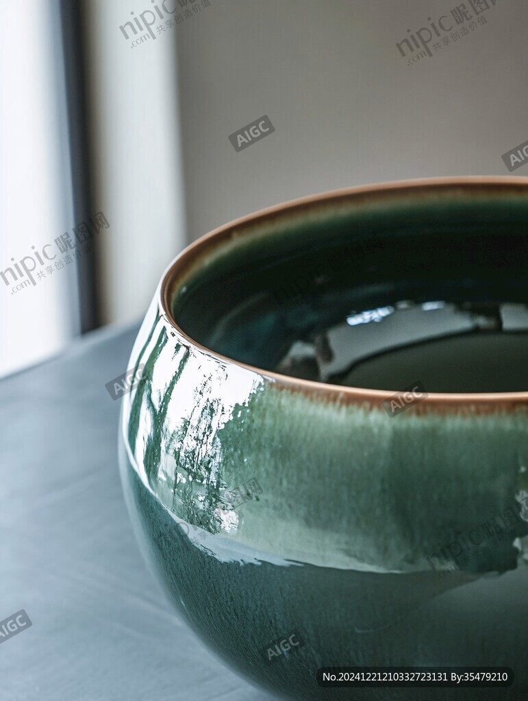 仿竹釉洗
