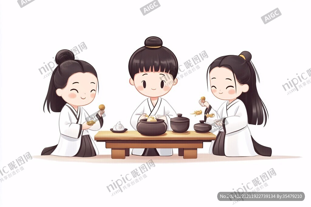 中醫(yī)館插畫