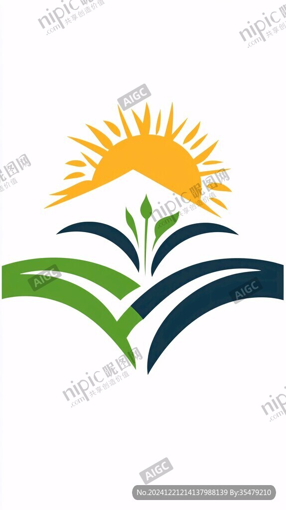 書與太陽logo