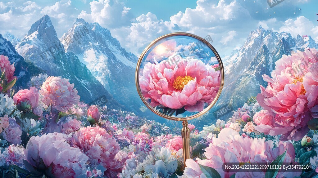夢幻花卉場景