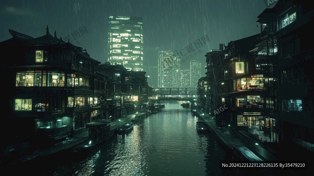 夜景梅雨季