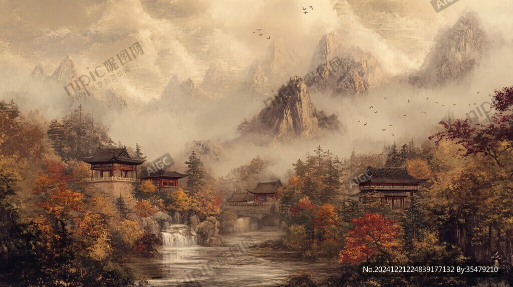高清古風山水