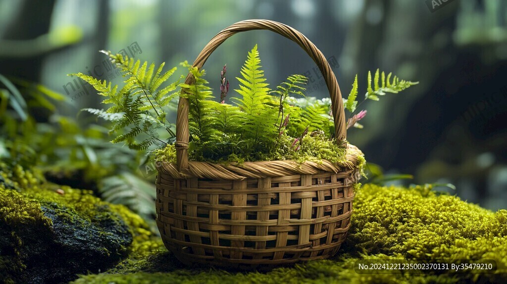 森系背景苔蘚