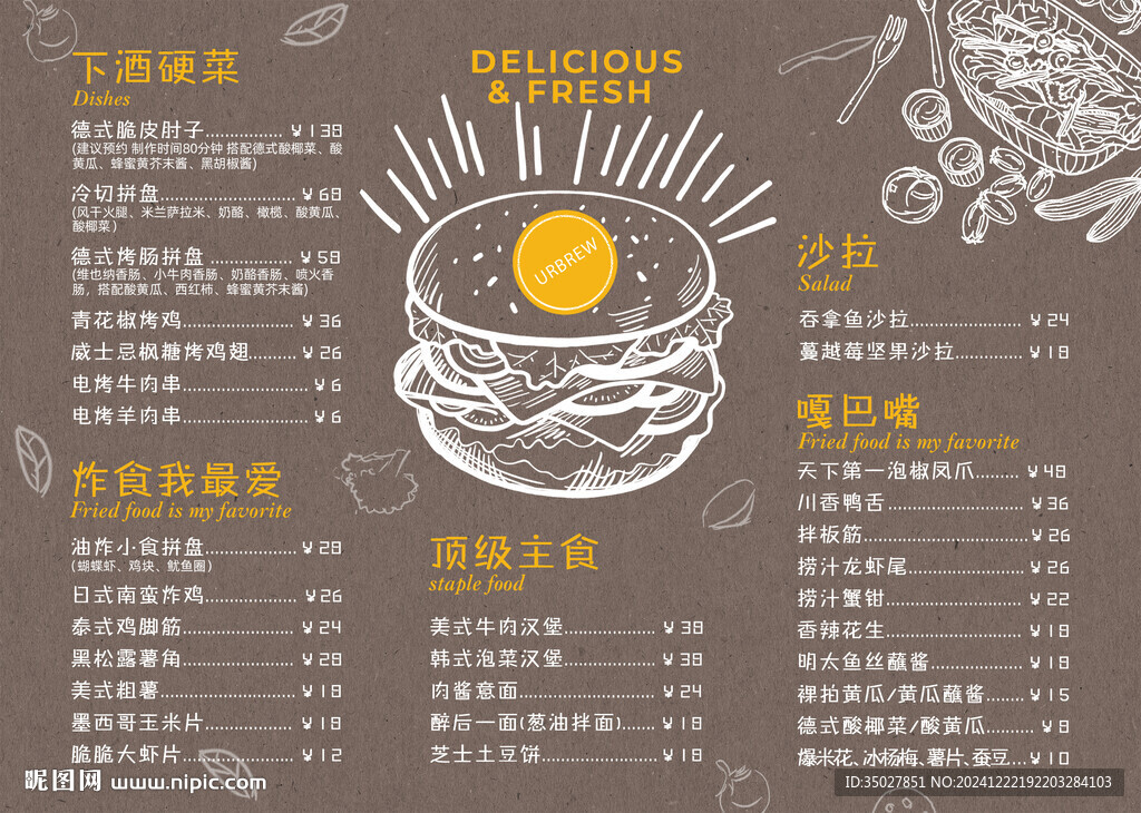 漢堡 烤腸