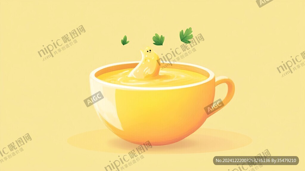雞湯插畫