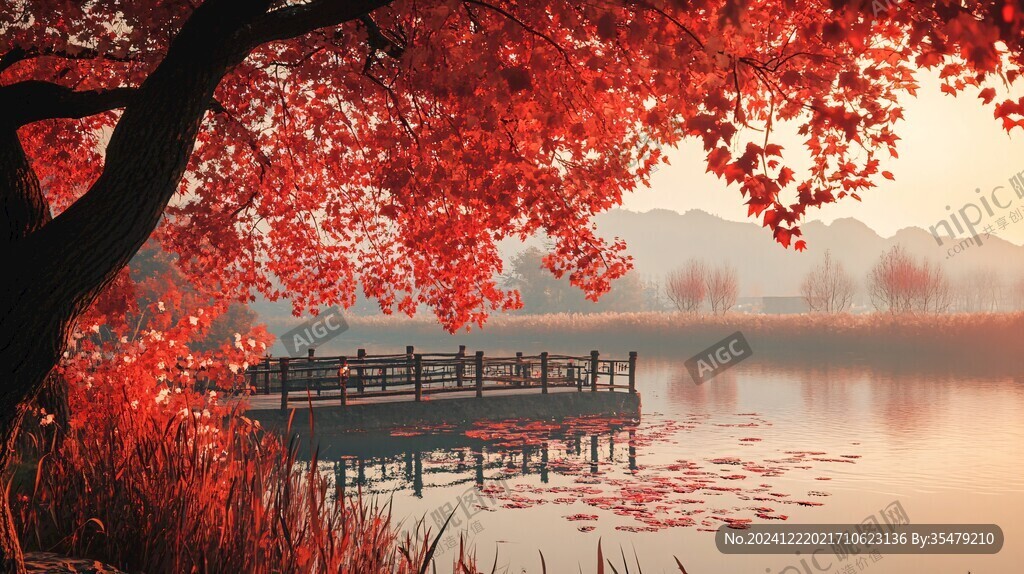 碼頭紅楓