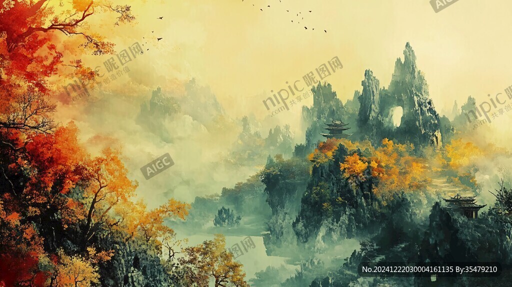 高清古風山水