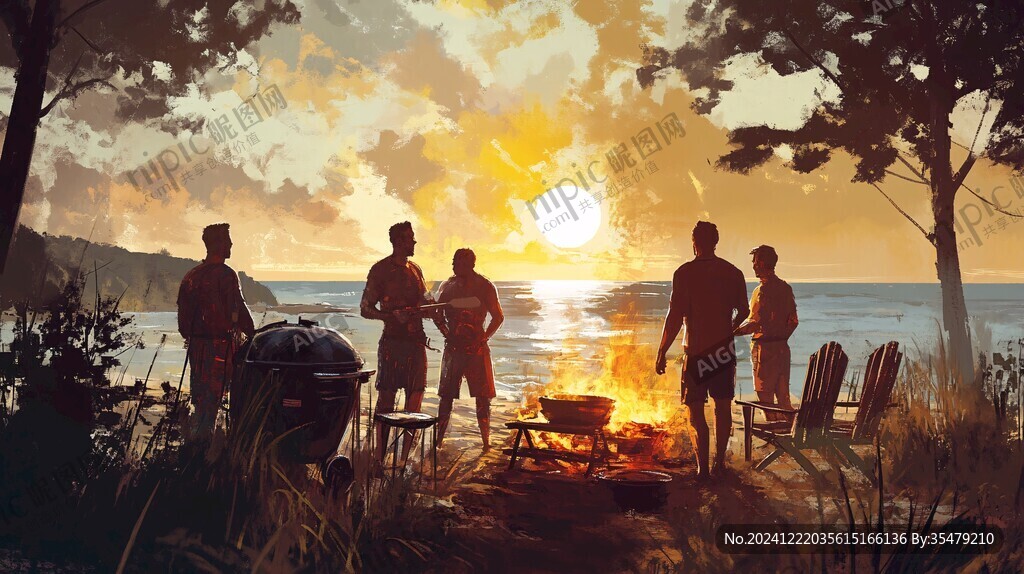 bbq插畫