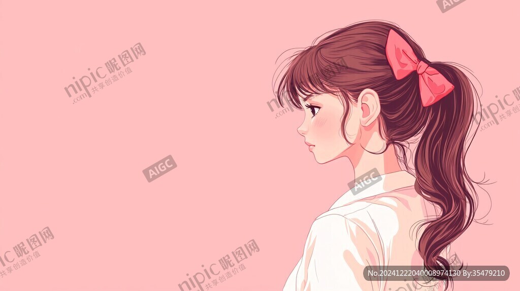 人物粉色治愈系唯美