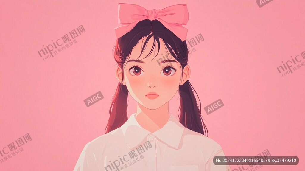 人物粉色治愈系唯美