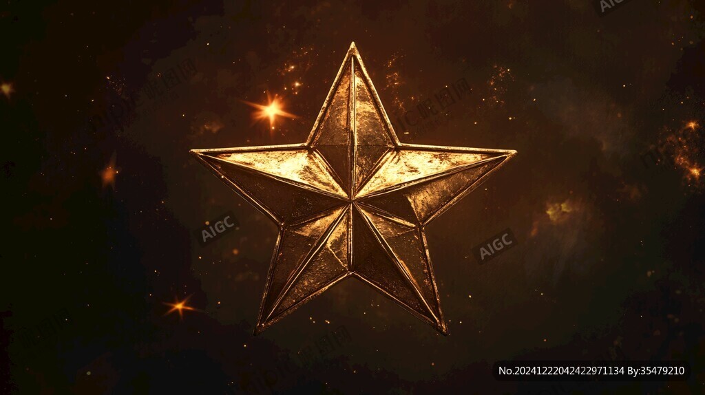 金屬質(zhì)感五角星