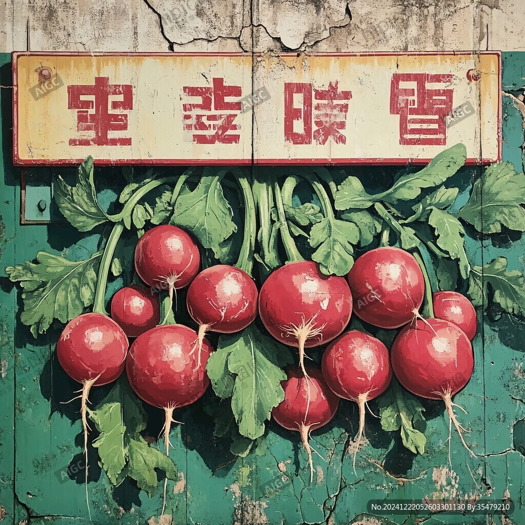 西紅柿墻畫