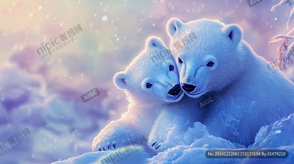 北極冰雪北極熊