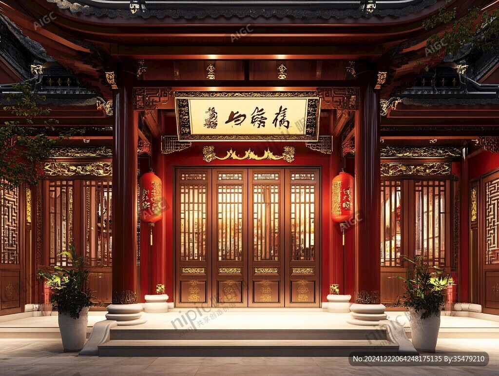 新中式醫(yī)館門頭