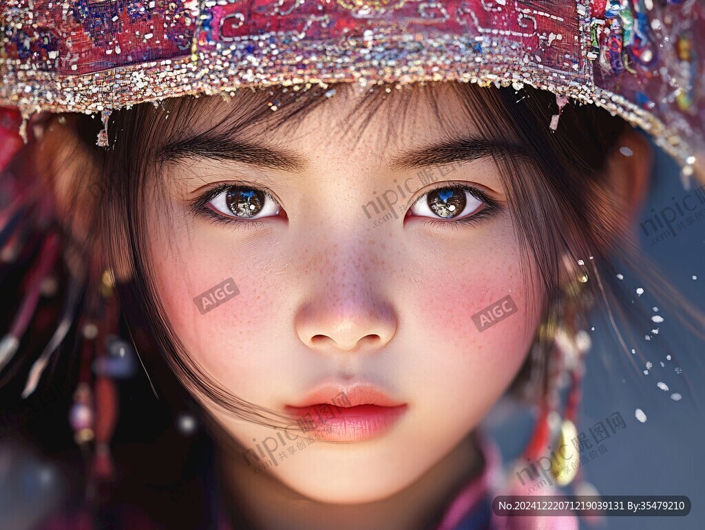 少數(shù)民族少女形象