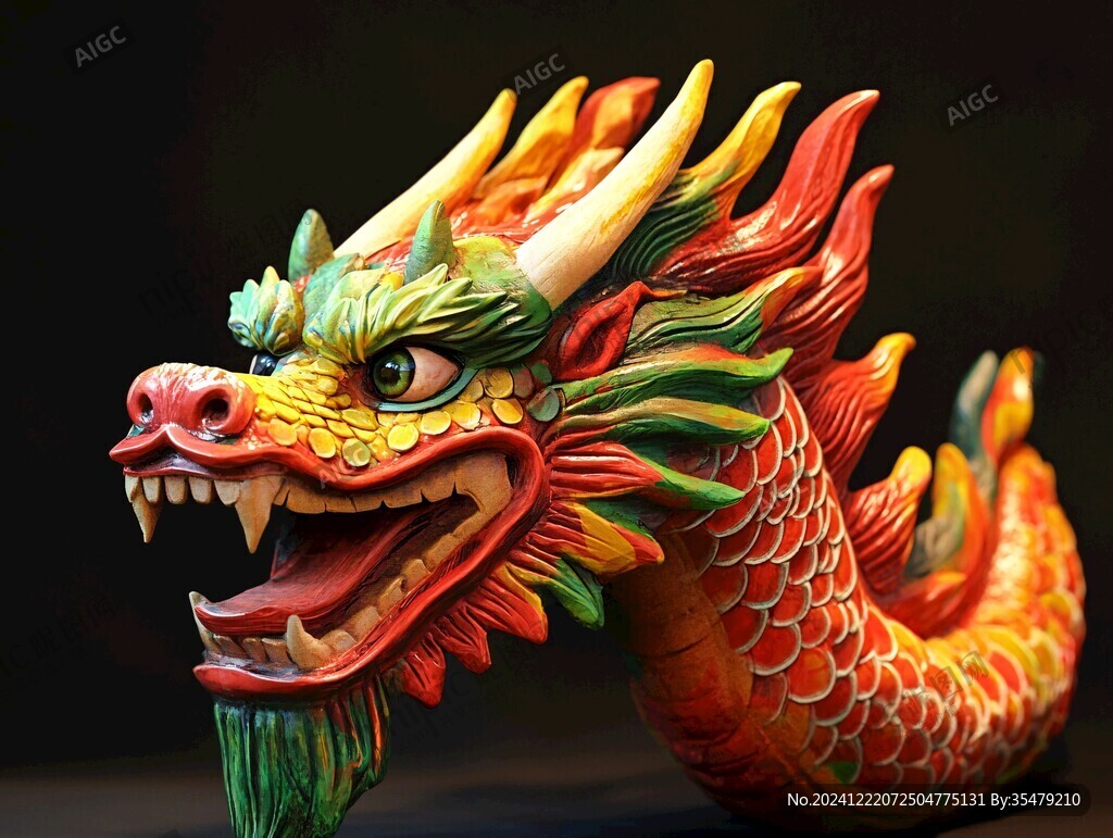 彩瓷龍