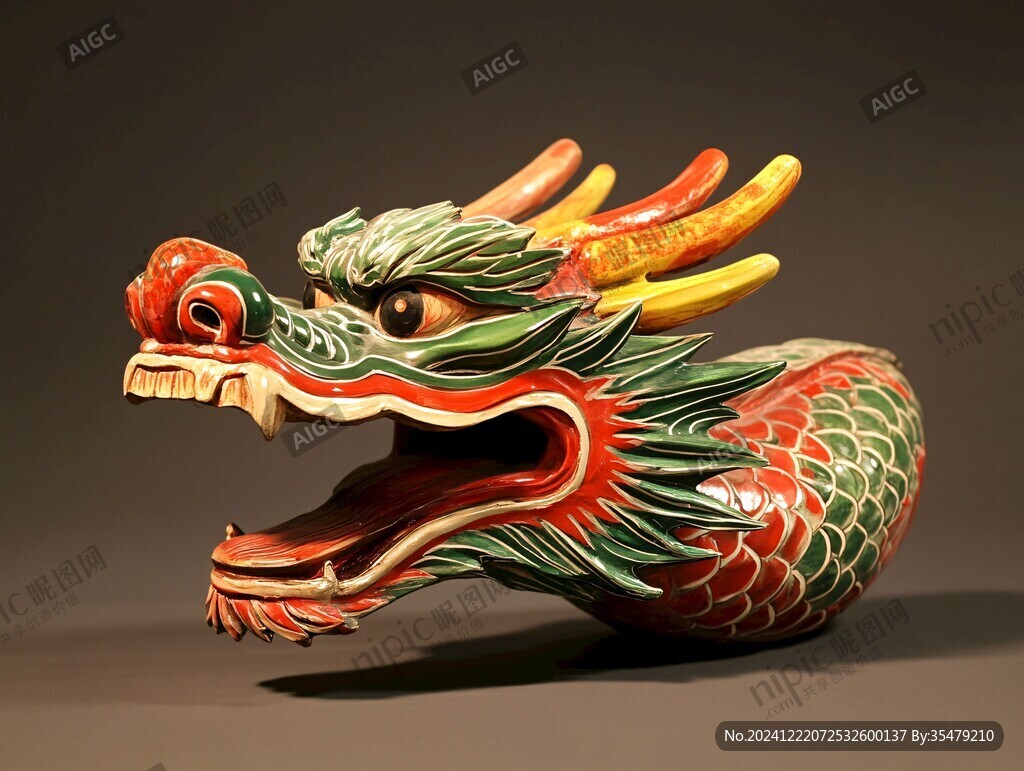 彩瓷龍