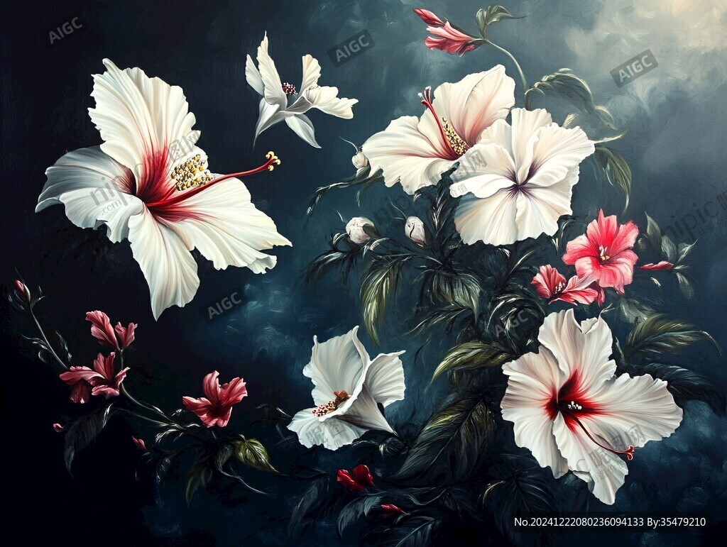 3d立體花卉油畫