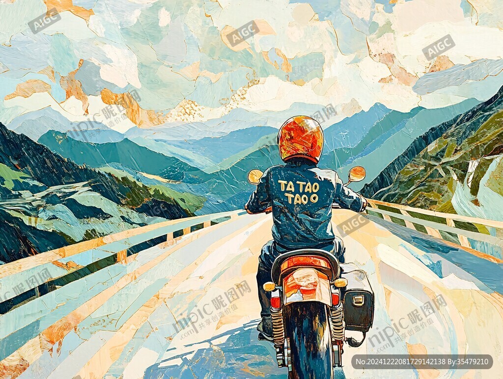 騎行插畫